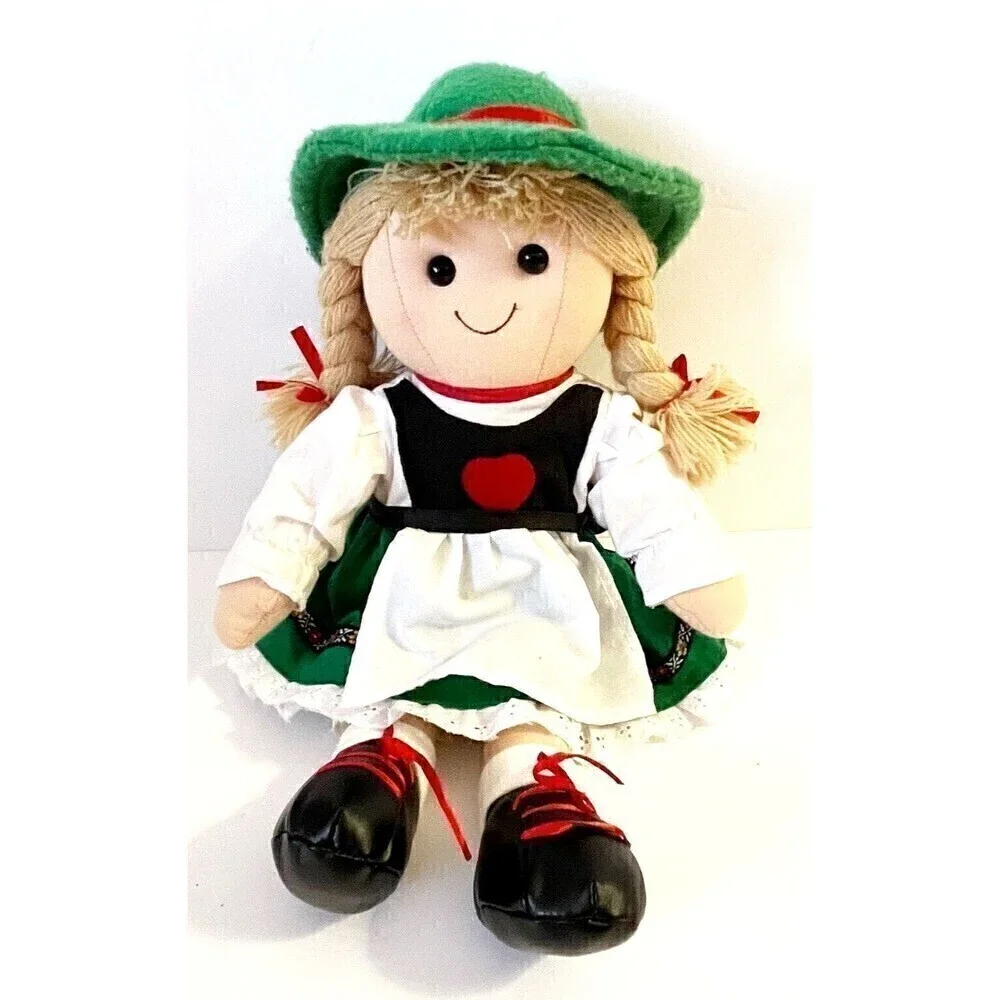 German Heidi Doll Yellow Braids Alpi Garmisch Partenkirchen Traditional Dress